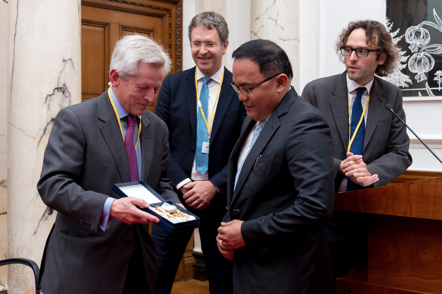 Prime Minister’s Envoy Richard Graham MP, Aleksander Gerbec, Regent Dodi Reza Alex, Dr. Ben Todd